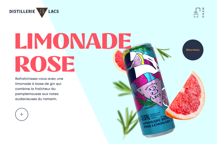 Distillerie 3 Lacs website preview